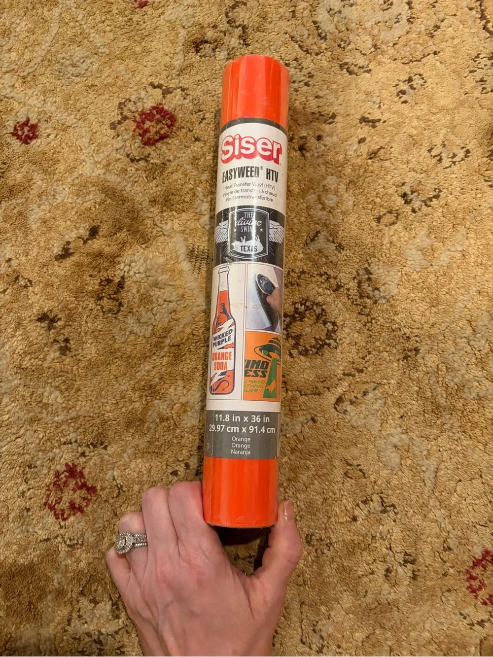 Siser Easyweed HTV heat transfer vinyl - orange - NWT fall autumn pumpkin season